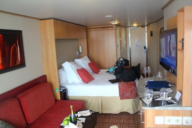 Our Stateroom inclusive of French Champagne. 
