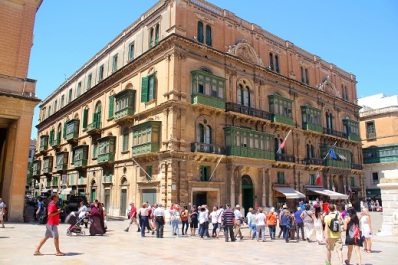 Nice buildings in the heart of Valletta. 