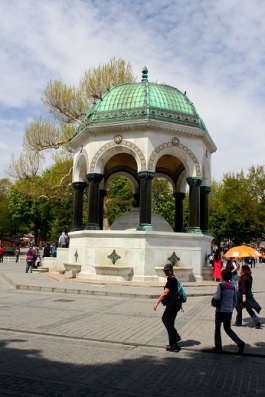 The drinking fountain presented to the Ottoman Sultan by Kaiser Wilhelm. 