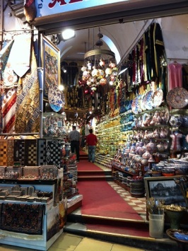 Inside the Grand Bazaar. 