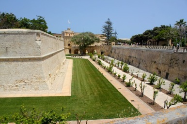 The walled town of Mdina, Malta. 