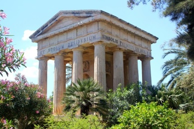 The Temple in the Lower Barrakka Garden. 