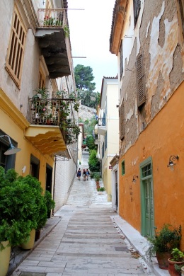 Narrow lane in the old town leading back to our hotel. 