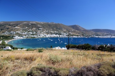 Parikia. The main ferry port in Paros. 