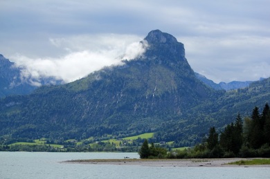 Rugged hills around Lake Wolfgangsee. 