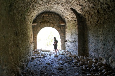 An abandoned Fort near the Island of Lefkada. 