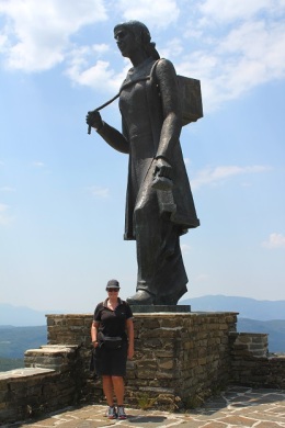 A large bronze statue on a hill. The reason??? 