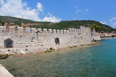 The lower town wall at Nafpaktos. 