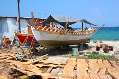Still building old fashioned timber boats by hand. 