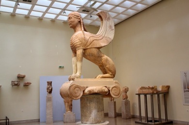 The Sphinx in the Delphi Museum. 