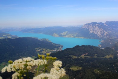Lake Attersee on the North East of the Schafberg. 