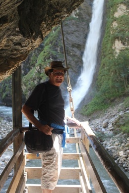 Amazing waterfalls and steep gorge. 