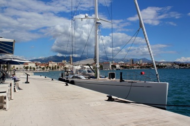 Now this is the type of yacht that we would like to have to sail down the Dalmatian Coast. 
