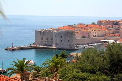 The view from our apartment in Dubrovnik. 