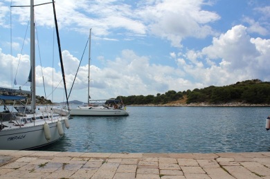 Tribunj. A yachtie harbour on the way to Split. 