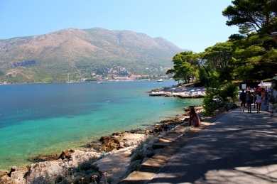 On the east side of Cavtat point. 