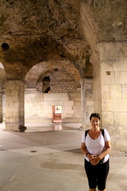In the Substructure of Diocletian's Palace. 