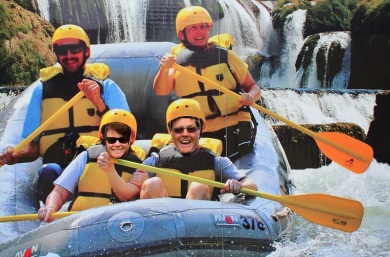 White water rafting on the Una? A definite 'NO!