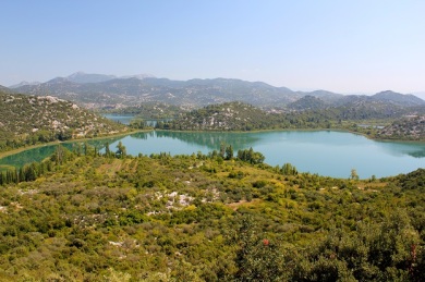 The lakes at Bacina. 