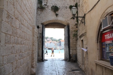 The Trogir South Town Gate. 
