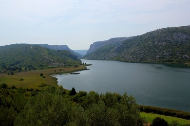The lakes at the Krka National Park. 
